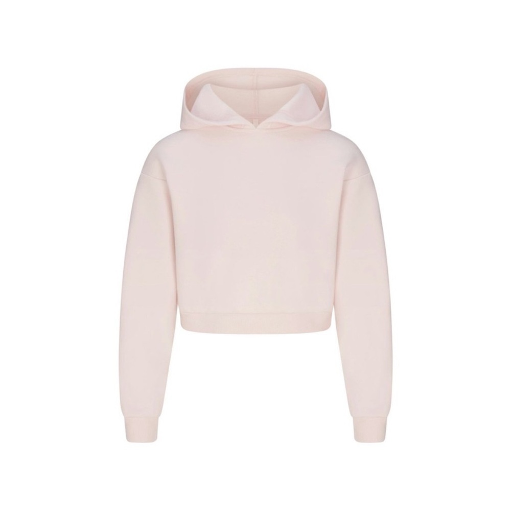 NWT SKIMS Light Pink Cropped Hoodie